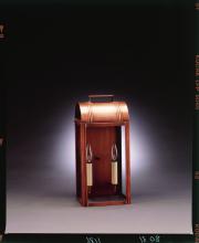 Northeast Lantern 8031-AB-LT2-CSG - Culvert Top Wall Antique Brass 2 Candelabra Sockets Clear Seedy Glass