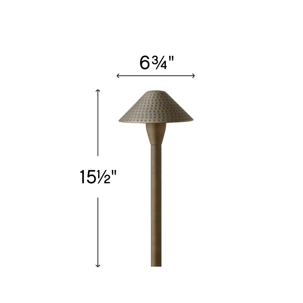 12V Small Hammered LED Path Light