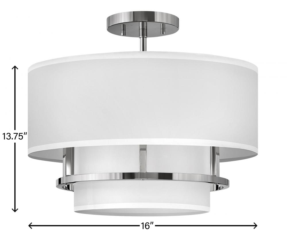 Medium Semi-flush Mount