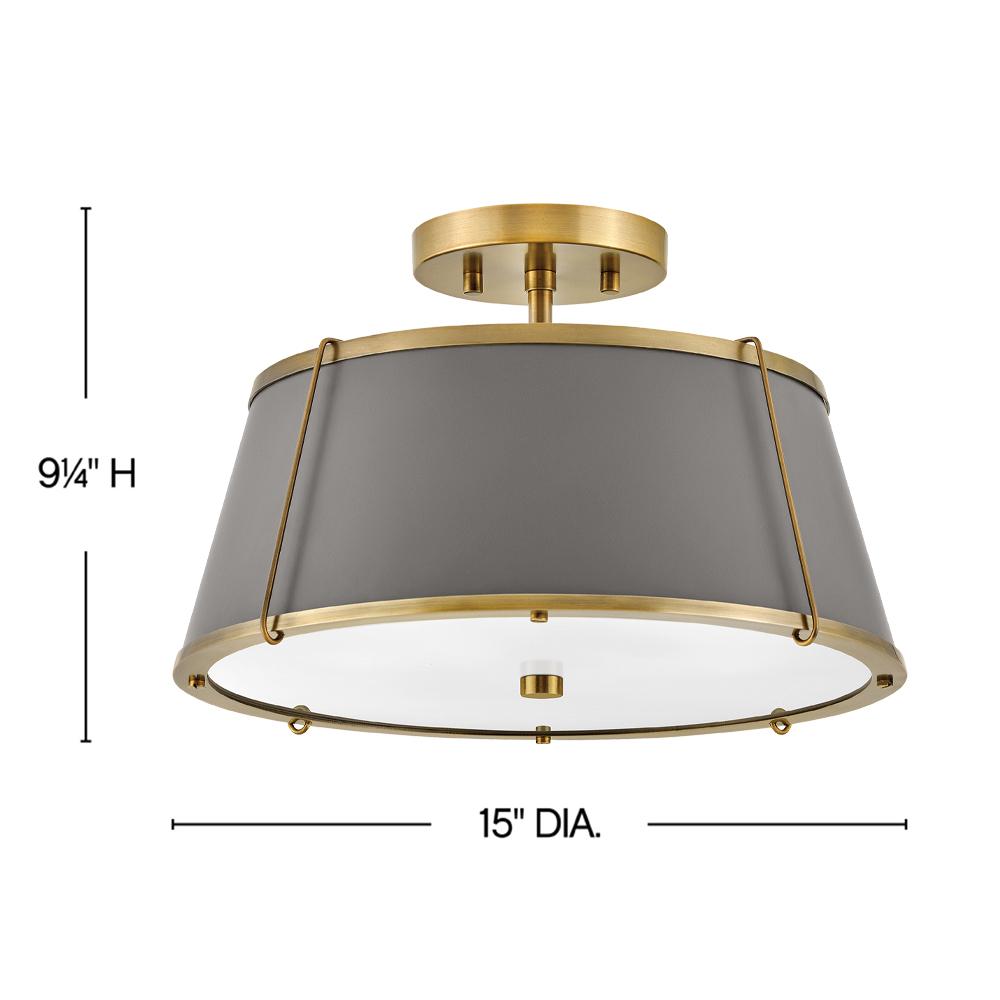 Medium Semi-Flush Mount